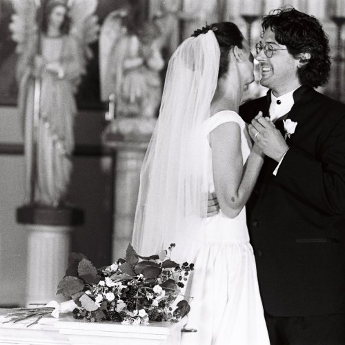With my wife - a vegetarian I charmed into marrying me